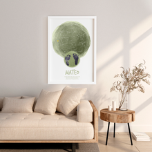 Cargar imagen en el visor de la galería, Mapa Estelar - Acuarela - (Enmarcado) Med/GrandeMapa Estelar - Acuarela - (Enmarcado) Med/Grande