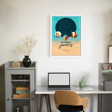 Cargar imagen en el visor de la galería, Mapa Estelar - Nuestro primer viaje juntos - (Enmarcado) Med/Grande