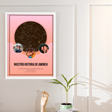 Cargar imagen en el visor de la galería, Mapa Estelar - Nuestra historia de amor - (Enmarcado) Med/Grande