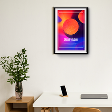 Cargar imagen en el visor de la galería, Mapa Estelar - Astro colorido - (Enmarcado) Med/Grande